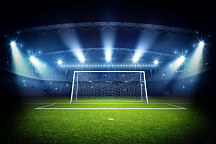 Obraz Osvetlený futbalový štadión 1445